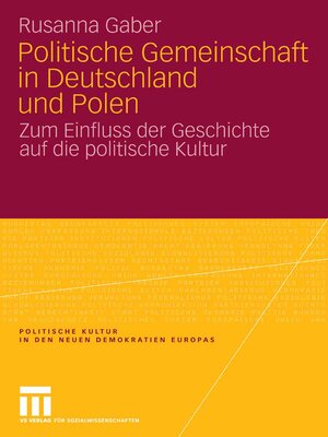 cover image of Politische Gemeinschaft in Deutschland und Polen